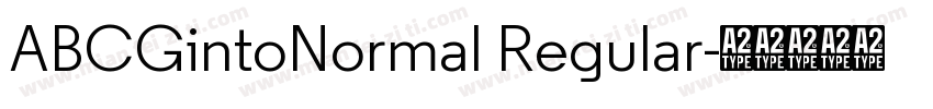 ABCGintoNormal Regular字体转换
